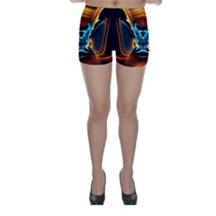 Duck-crazy-duck-abstract Skinny Shorts by Jancukart