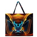 Duck-crazy-duck-abstract Zipper Large Tote Bag View1