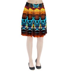 Duck-crazy-duck-abstract Pleated Skirt