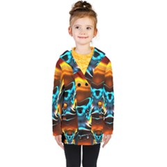 Duck-crazy-duck-abstract Kids  Double Breasted Button Coat