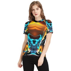 Duck-crazy-duck-abstract Women s Short Sleeve Rash Guard