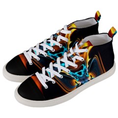 Duck-crazy-duck-abstract Men s Mid-top Canvas Sneakers