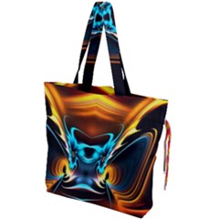 Duck-crazy-duck-abstract Drawstring Tote Bag