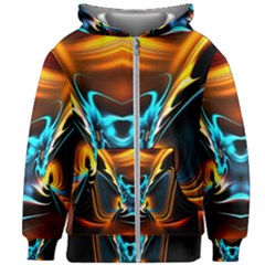 Duck-crazy-duck-abstract Kids  Zipper Hoodie Without Drawstring