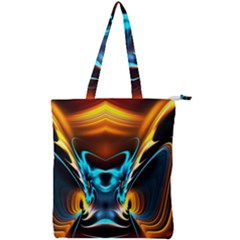 Duck-crazy-duck-abstract Double Zip Up Tote Bag by Jancukart