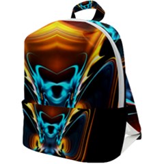 Duck-crazy-duck-abstract Zip Up Backpack