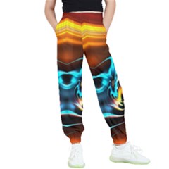 Duck-crazy-duck-abstract Kids  Elastic Waist Pants by Jancukart