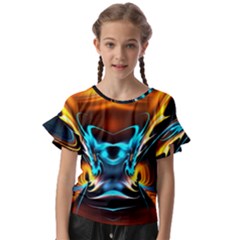 Duck-crazy-duck-abstract Kids  Cut Out Flutter Sleeves by Jancukart