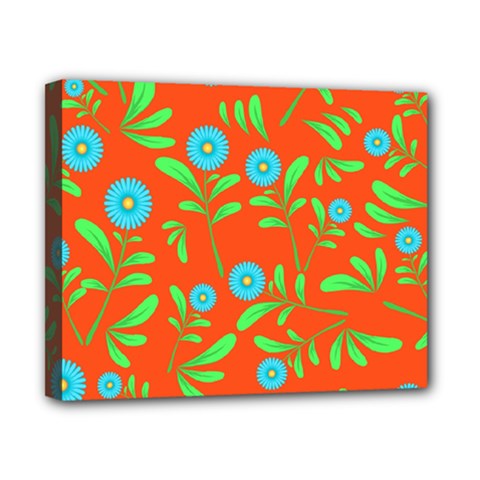 Background-texture-seamless-flowers Canvas 10  X 8  (stretched)