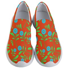 Background-texture-seamless-flowers Women s Lightweight Slip Ons