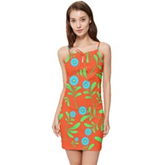 Background-texture-seamless-flowers Summer Tie Front Dress