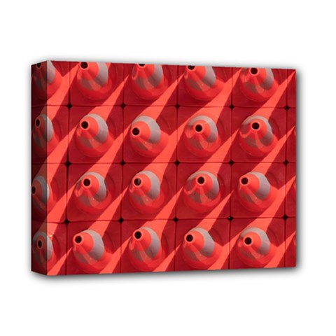 Sculpture-art-traffic-cones-plastic Deluxe Canvas 14  X 11  (stretched)