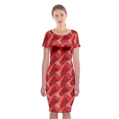 Sculpture-art-traffic-cones-plastic Classic Short Sleeve Midi Dress