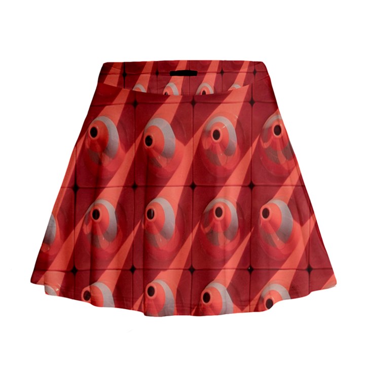 Sculpture-art-traffic-cones-plastic Mini Flare Skirt