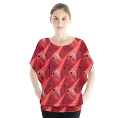 Sculpture-art-traffic-cones-plastic Batwing Chiffon Blouse