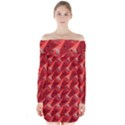 Sculpture-art-traffic-cones-plastic Long Sleeve Off Shoulder Dress View1