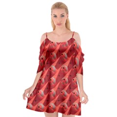 Sculpture-art-traffic-cones-plastic Cutout Spaghetti Strap Chiffon Dress