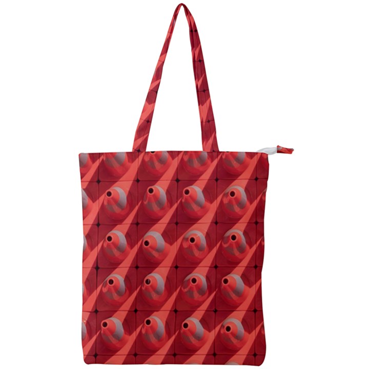 Sculpture-art-traffic-cones-plastic Double Zip Up Tote Bag