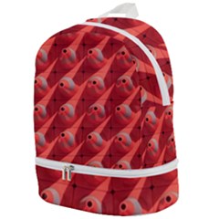 Sculpture-art-traffic-cones-plastic Zip Bottom Backpack