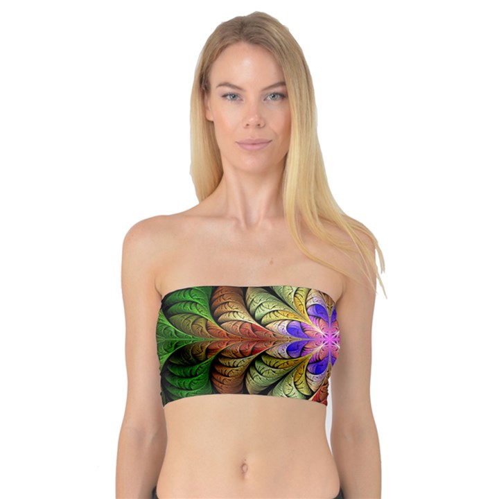 Fractal-abstract-flower-floral- -- Bandeau Top