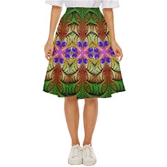 Fractal-abstract-flower-floral- -- Classic Short Skirt