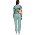 tropical polka plants 8 Cropped Zip Up Lounge Set View2