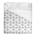 Robot Dog Drawing Motif Pattern Duvet Cover (Full/ Double Size) View1