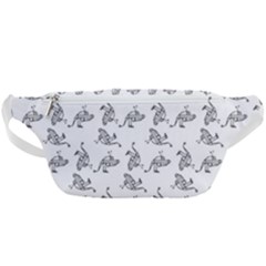 Robot Dog Drawing Motif Pattern Waist Bag  by dflcprintsclothing