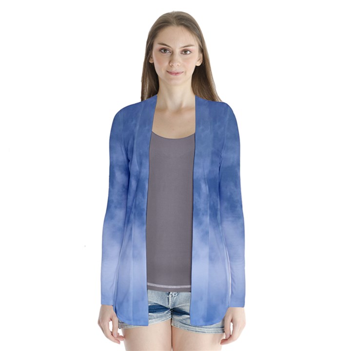 Sky Wishes  Drape Collar Cardigan