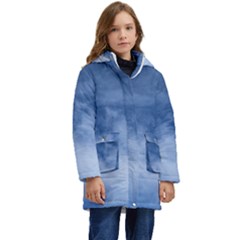 Sky Wishes  Kid s Hooded Longline Puffer Jacket by HoneySuckleDesign