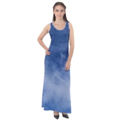 Sky Wishes  Sleeveless Velour Maxi Dress by HoneySuckleDesign