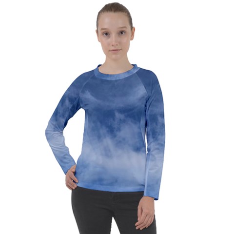 Sky Wishes  Women s Long Sleeve Raglan Tee by HoneySuckleDesign