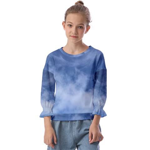 Sky Wishes  Kids  Cuff Sleeve Top by HoneySuckleDesign