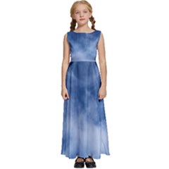 Sky Wishes  Kids  Satin Sleeveless Maxi Dress by HoneySuckleDesign