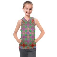 Rippled Magic Kids  Sleeveless Hoodie by Thespacecampers