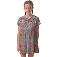 Rippled Magic Kids  Asymmetric Collar Dress by Thespacecampers