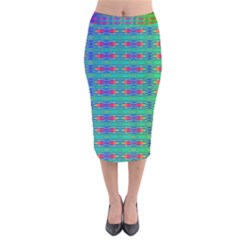 Blessings Velvet Midi Pencil Skirt by Thespacecampers