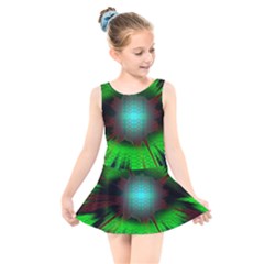 Eye To The Soul Kids  Skater Dress Swimsuit by Thespacecampers