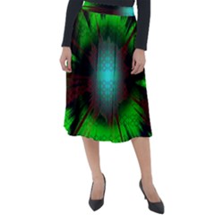 Eye To The Soul Classic Velour Midi Skirt  by Thespacecampers