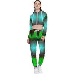 Eye To The Soul Cropped Zip Up Lounge Set by Thespacecampers