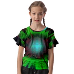 Eye To The Soul Kids  Cut Out Flutter Sleeves by Thespacecampers