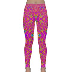 Pink Vacation Classic Yoga Leggings by Thespacecampers