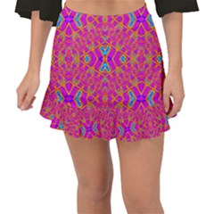 Pink Vacation Fishtail Mini Chiffon Skirt by Thespacecampers