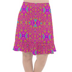 Pink Vacation Fishtail Chiffon Skirt by Thespacecampers