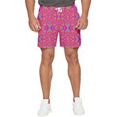 Pink Vacation Men s Runner Shorts by Thespacecampers