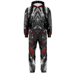 Abstract-artwork-art-fractal Hooded Jumpsuit (men)