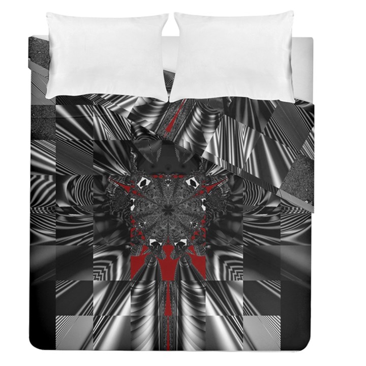 Abstract-artwork-art-fractal Duvet Cover Double Side (Queen Size)