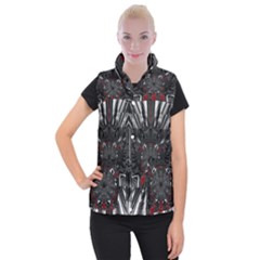 Abstract-artwork-art-fractal Women s Button Up Vest