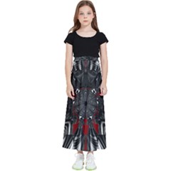 Abstract-artwork-art-fractal Kids  Flared Maxi Skirt by Sudhe