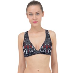 Abstract-artwork-art-fractal Classic Banded Bikini Top by Sudhe